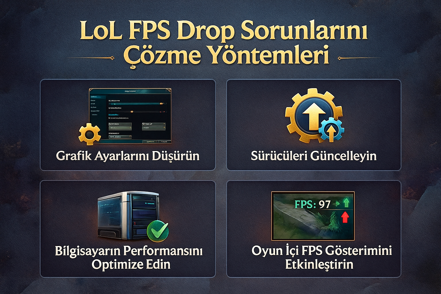 LoL FPS Drop Sorunlarını Çözme Yöntemleri LoL FPS Drop Sorunlarını Çözme Yöntemleri